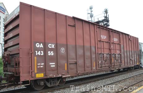 Car/wagon GACX14355 left side / coté gauche